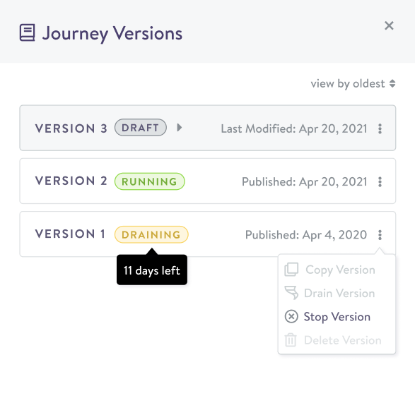 Campaign version management